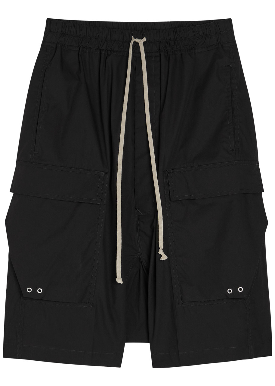 RICK OWENS Cargo Pods cotton-poplin shorts | Harvey Nichols