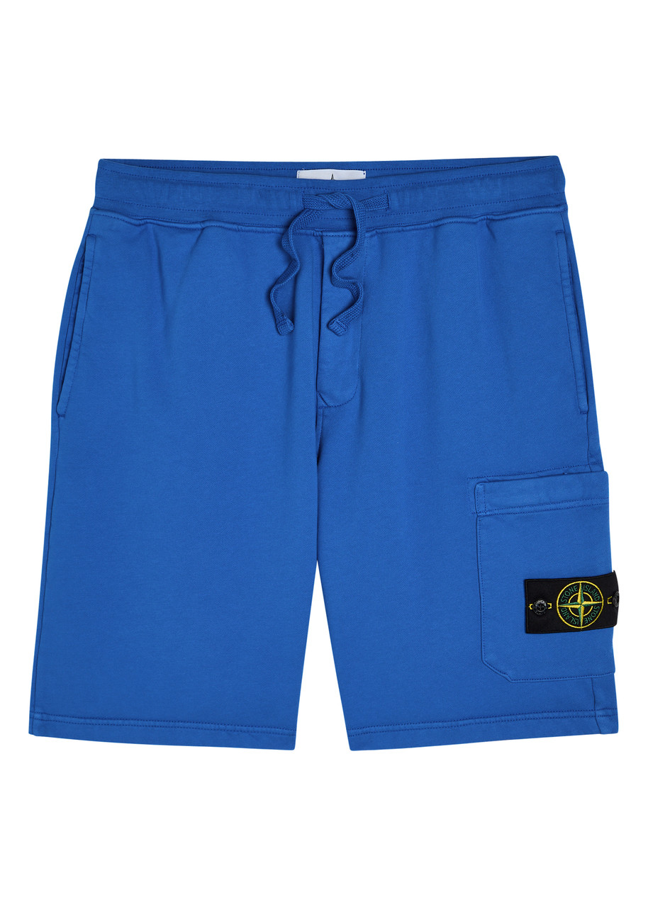 STONE ISLAND Logo cotton shorts | Harvey Nichols
