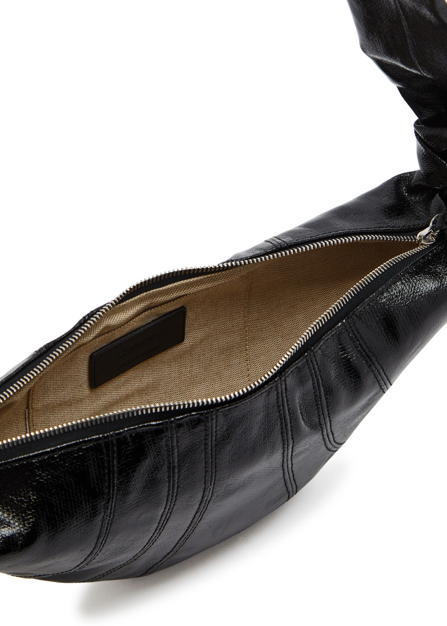 LEMAIRE Croissant small glossed leather shoulder bag | Harvey Nichols