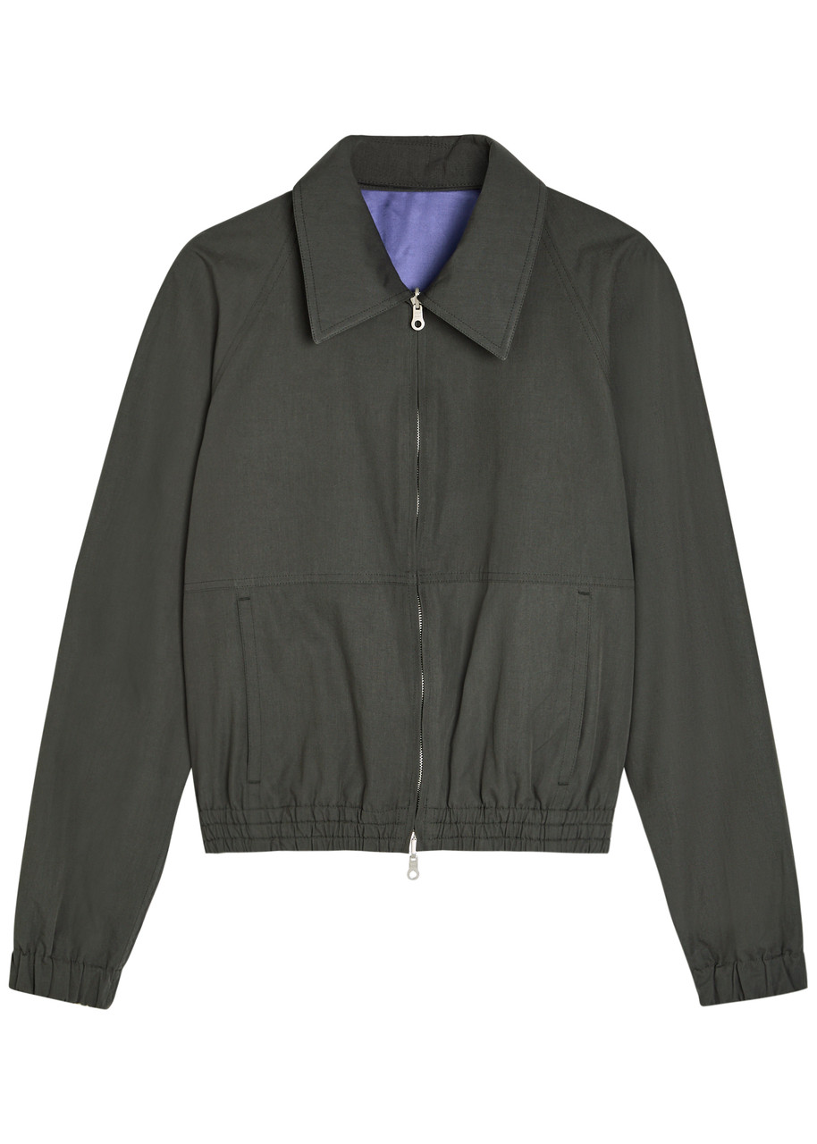DRIES VAN NOTEN Vinnys reversible colour-blocked cotton-blend