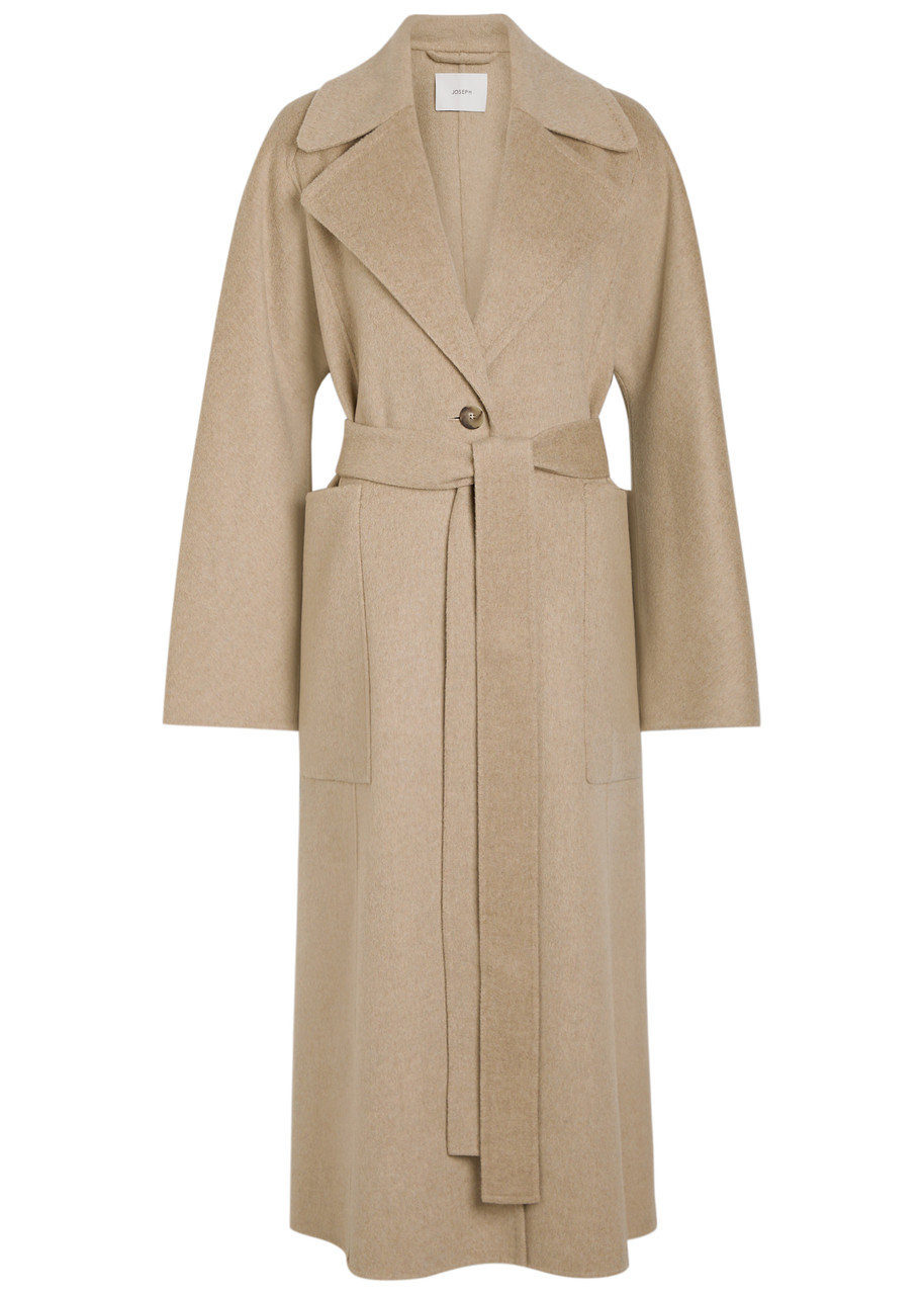 JOSEPH Spencer belted wool and cashmere-blend trench coat | Harvey