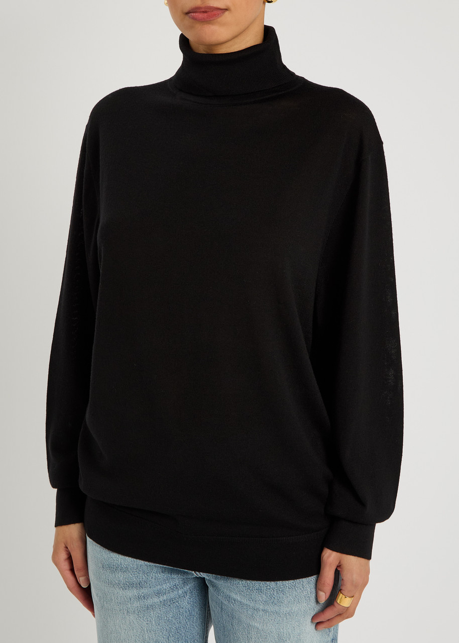 TOTEME Turtle-neck fine-knit wool jumper | Harvey Nichols