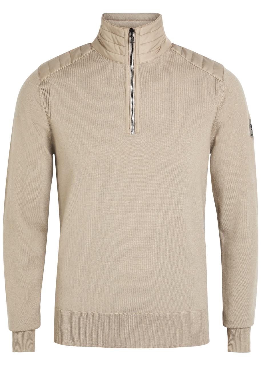 BELSTAFF Kilmington quater-zip knit wool-blend jumper | Harvey Nichols