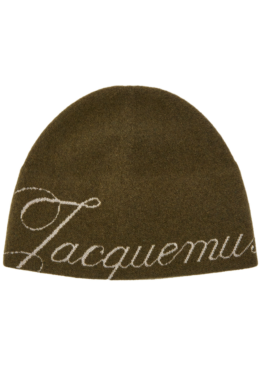 JACQUEMUS Le Bonnet Atelier logo-intarsia wool-blend beanie