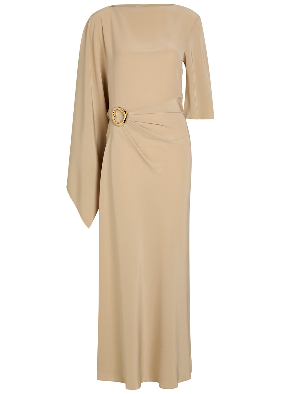 JOSEPH Joya draped satin-twill maxi dress | Harvey Nichols