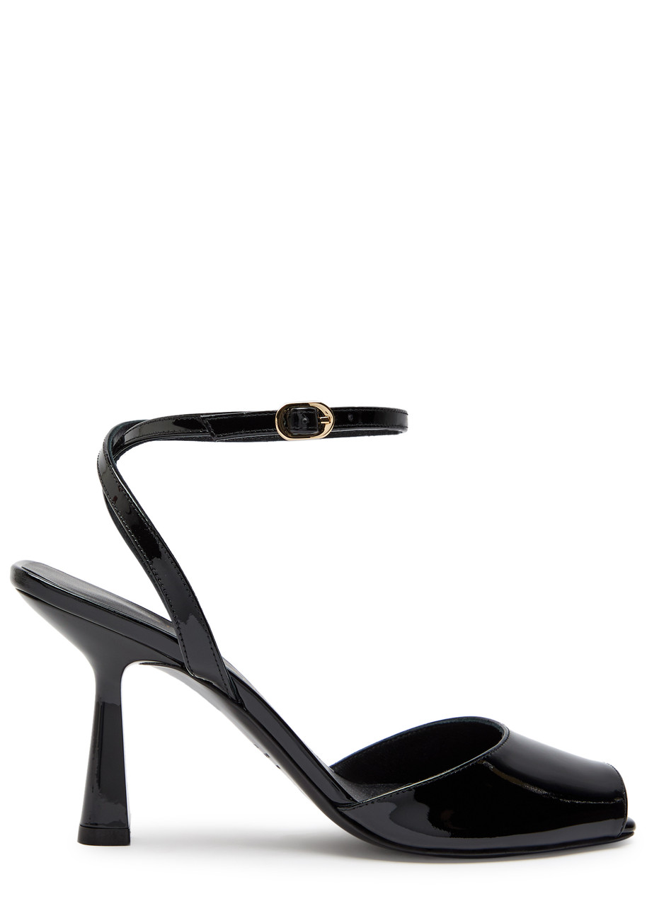 STUART WEITZMAN Val 85 patent leather sandals | Harvey Nichols