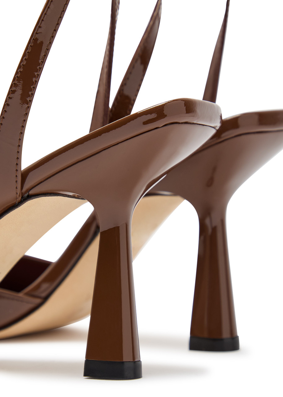 STUART WEITZMAN Val 85 patent leather sandals | Harvey Nichols