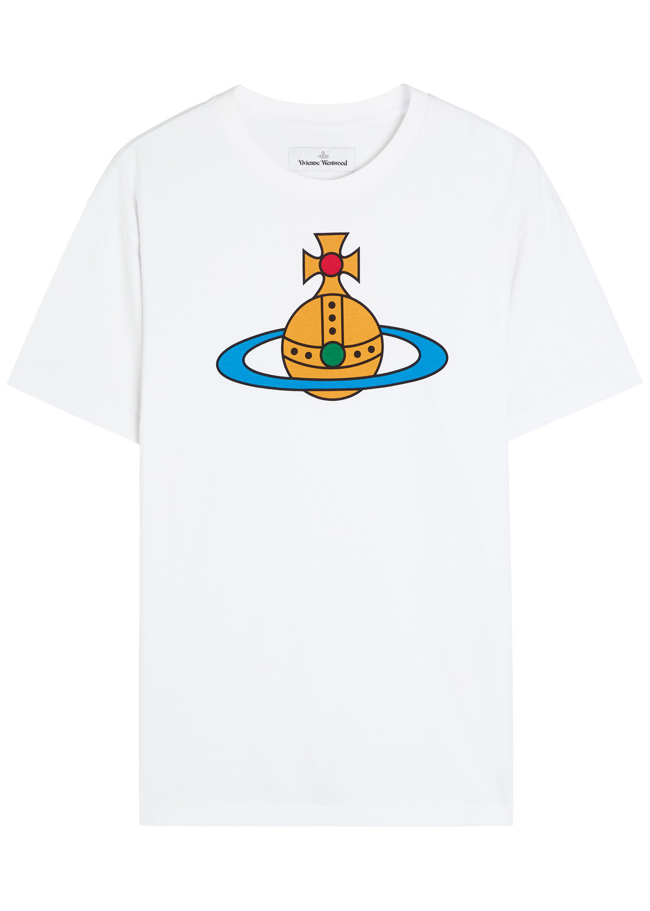 VIVIENNE WESTWOOD Orb-print stretch-cotton T-shirt | Harvey Nichols