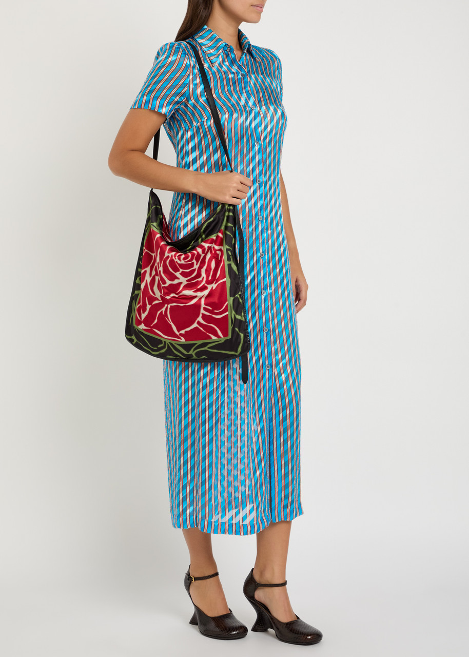 DRIES VAN NOTEN Printed satin tote bag | Harvey Nichols DRIES VAN NOTEN Printed satin tote bag | Harvey Nichols