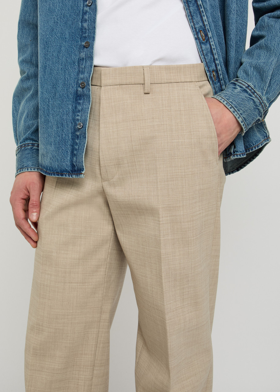 DRIES VAN NOTEN Panvel straight-cut woven trousers | Harvey Nichols