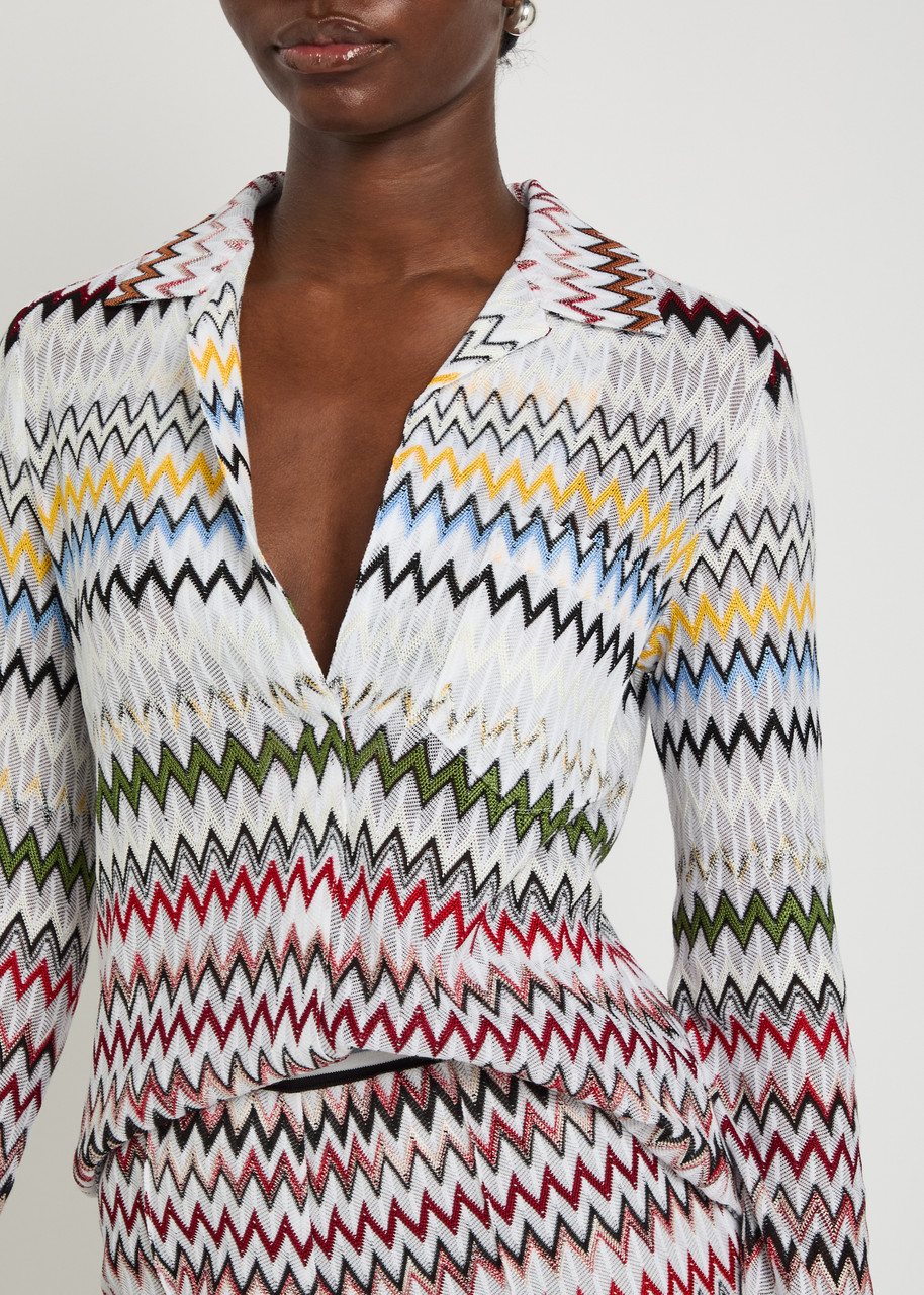 MISSONI Chevron fine-knit shirt | Harvey Nichols