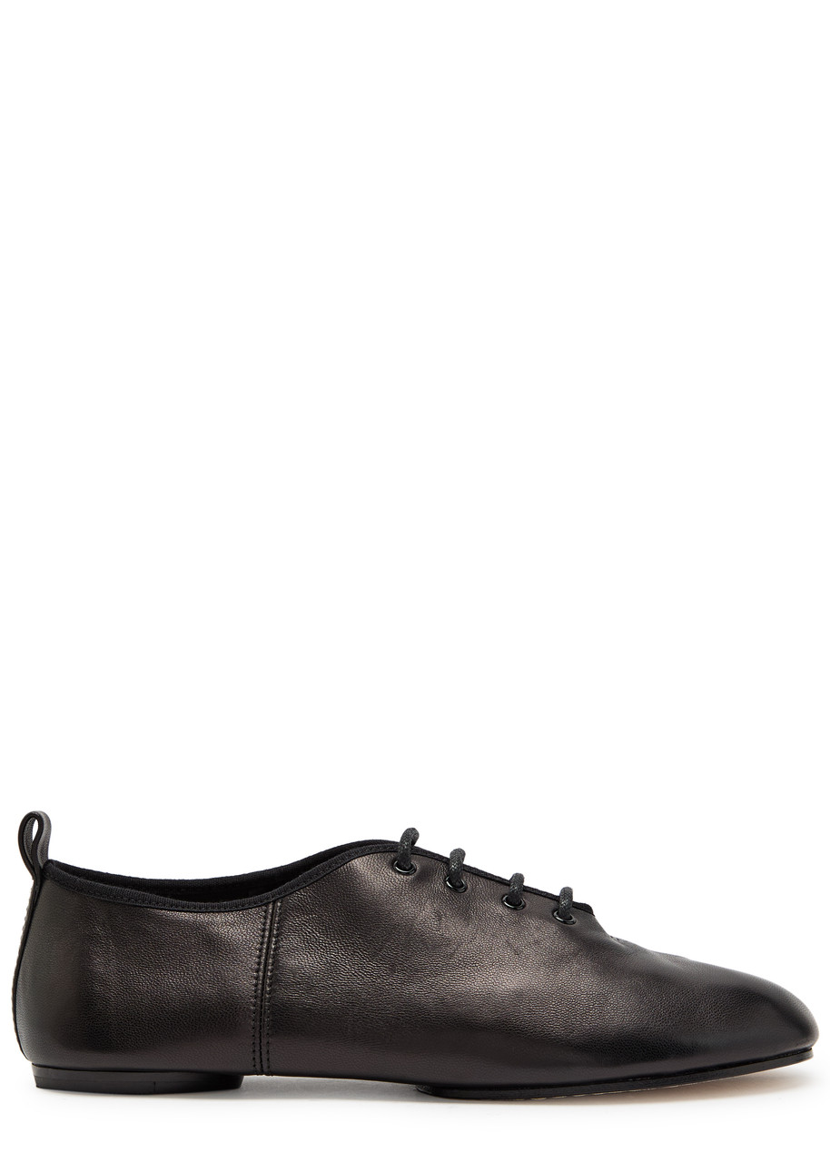 MAISON MARGIELA Tabi lace-up leather ballet flats | Harvey Nichols