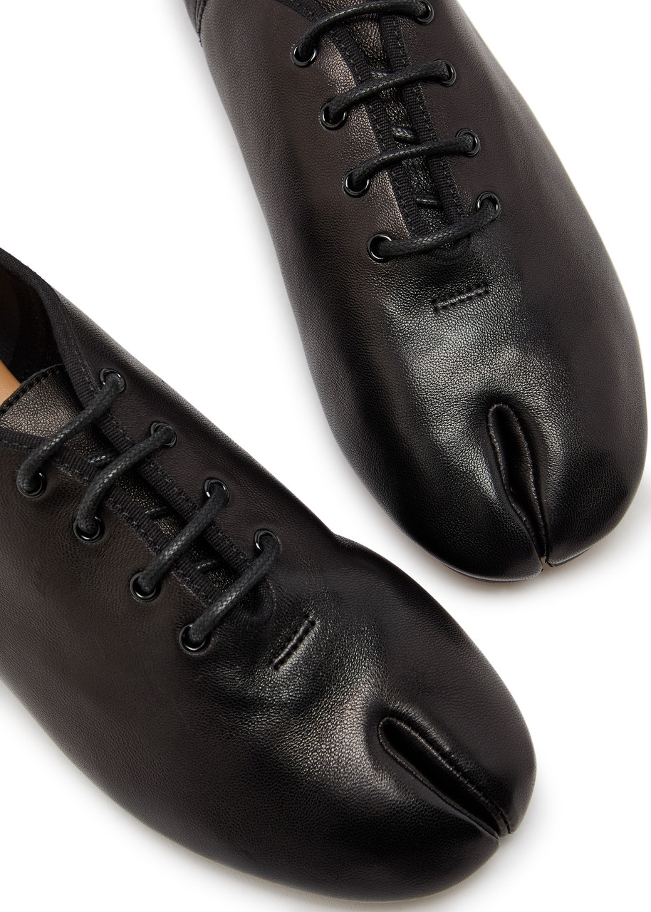 Maison Margiela tabi ラバーシューズ 36 MAISON MARGIELA Tabi lace-up leather ballet flats | Harvey Nichols