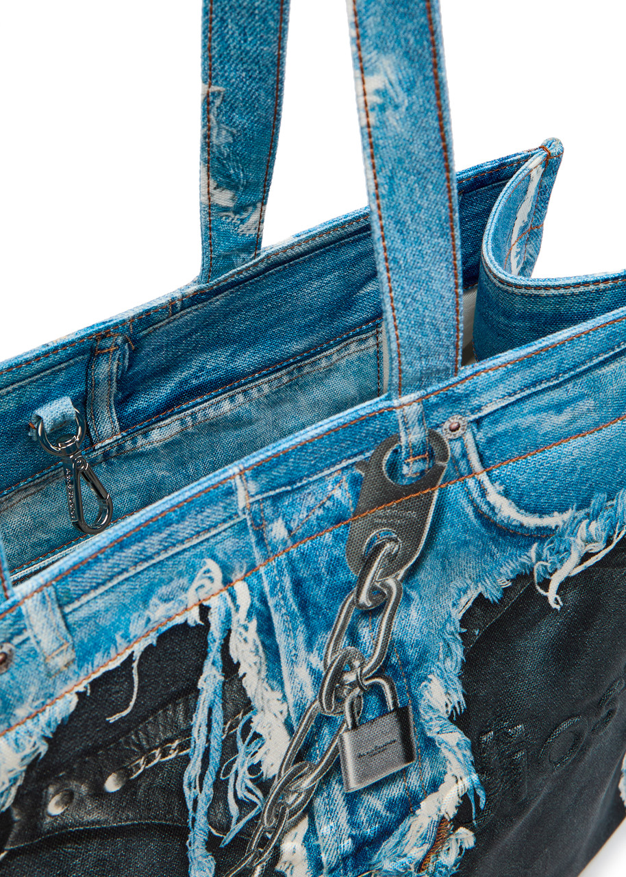 ACNE STUDIOS Printed denim tote bag | Harvey Nichols