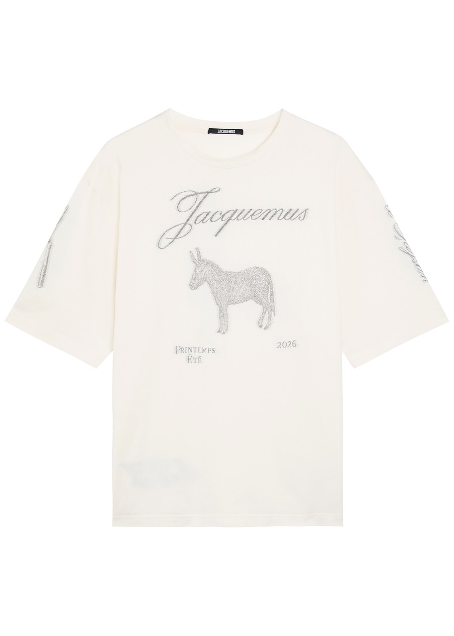 JACQUEMUS Le T-Shirt Ane jacquard cotton T-shirt | Harvey Nichols