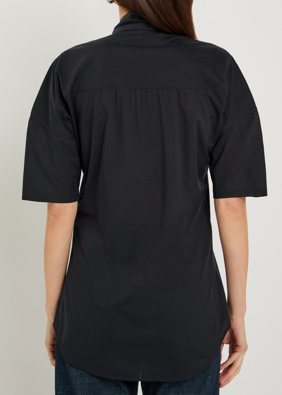 LEMAIRE Tie-neck cotton shirt | Harvey Nichols