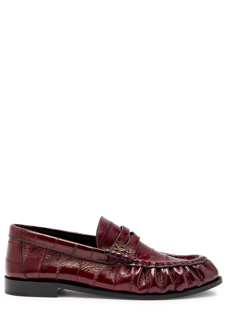 SAINT LAURENT Le Loafer 15 glossed leather loafers | Harvey Nichols