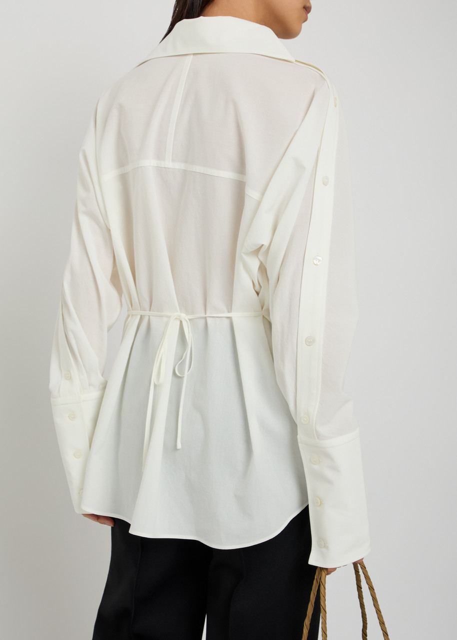 ISSEY MIYAKE Odd 2 cotton shirt | Harvey Nichols