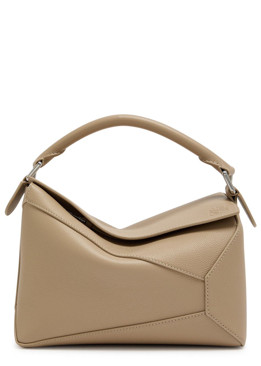 LOEWE Puzzle Edge small leather top handle bag | Harvey Nichols