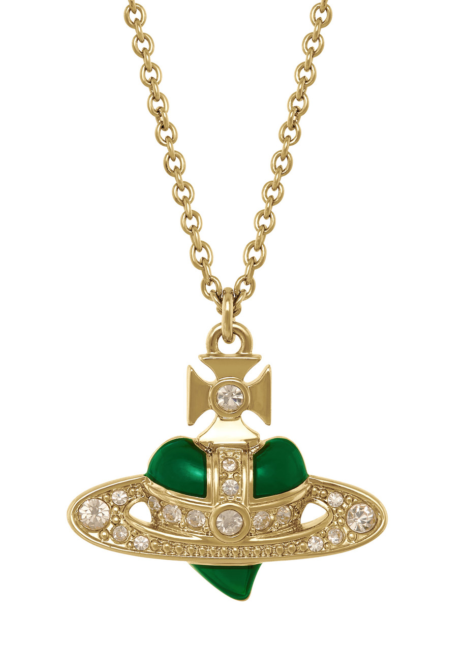 VIVIENNE WESTWOOD New Diamante Heart necklace | Harvey Nichols