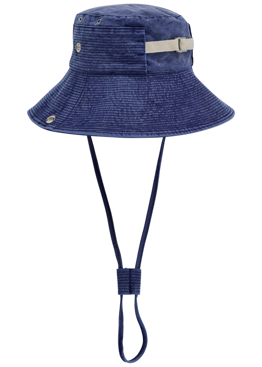 JACQUEMUS Le Bob de-Nîmes flocked denim bucket hat | Harvey Nichols