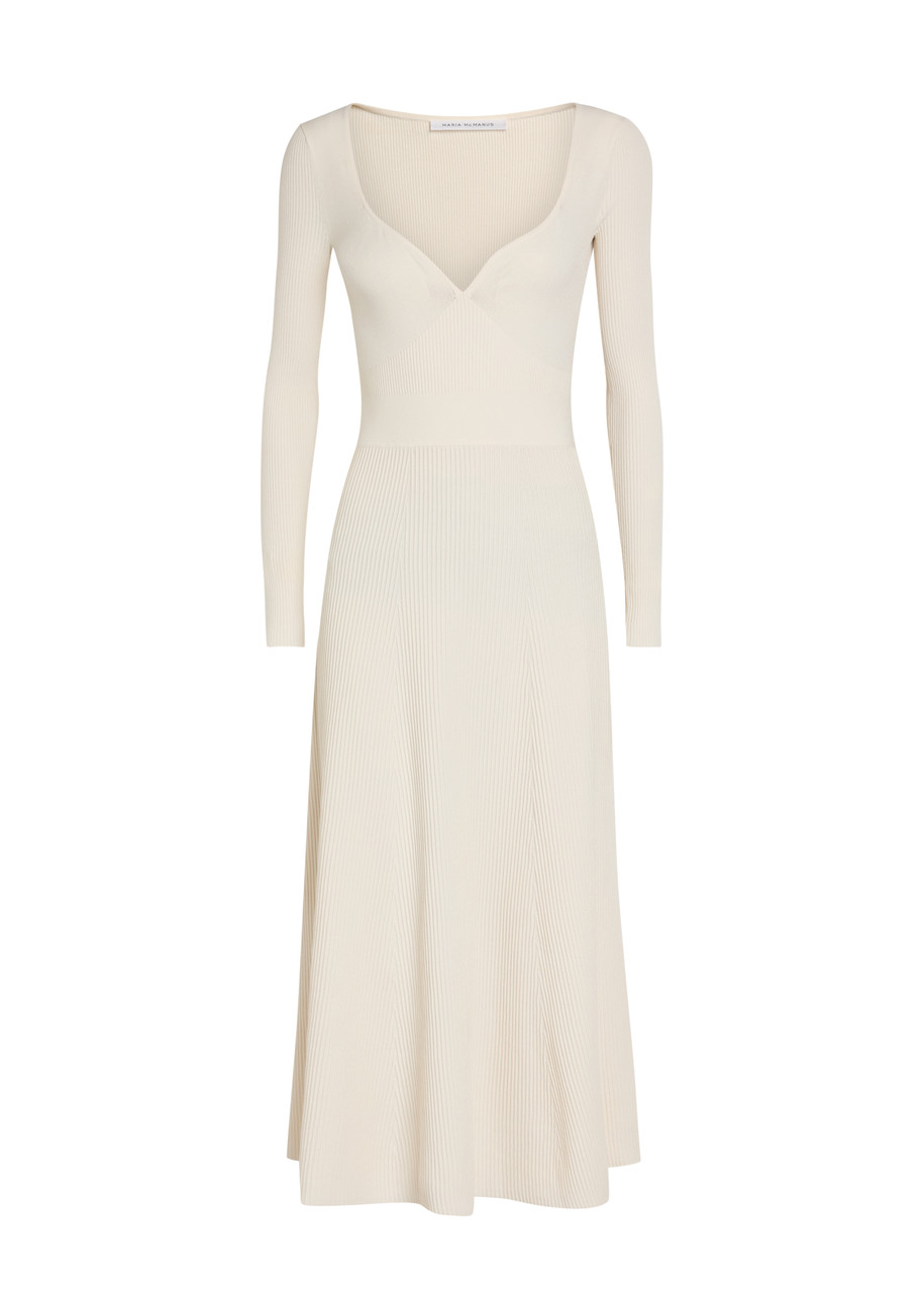 MARIA MCMANUS Ribbed-knit midi dress | Harvey Nichols