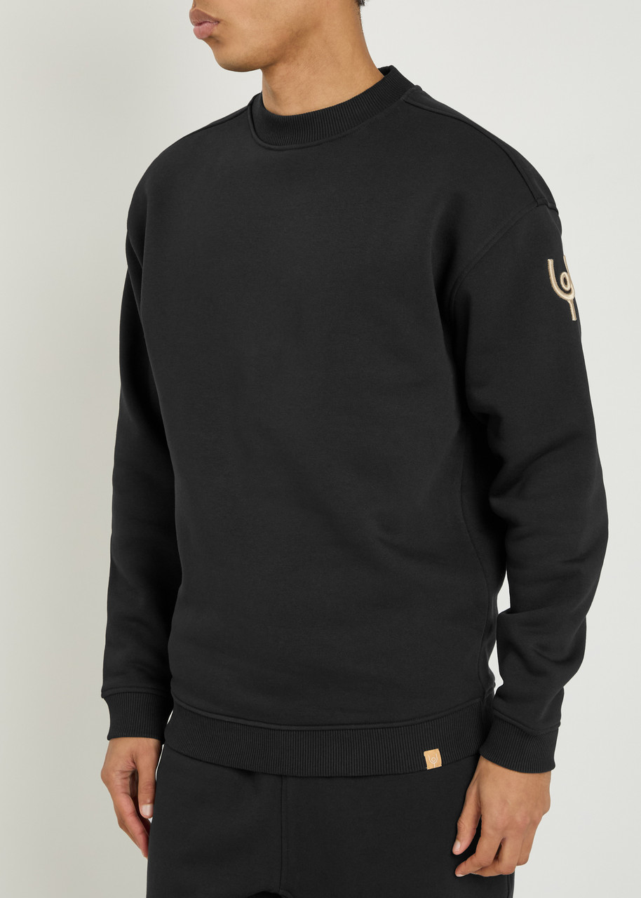 NOW YOU LIVE Pleatling logo-embroidered cotton sweatshirt | Harvey