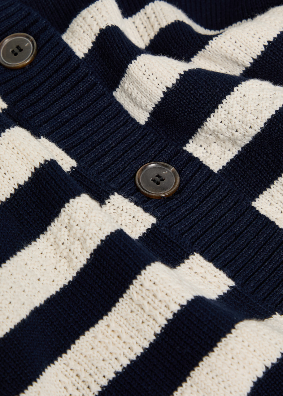 FRAME Striped cotton cardigan | Harvey Nichols