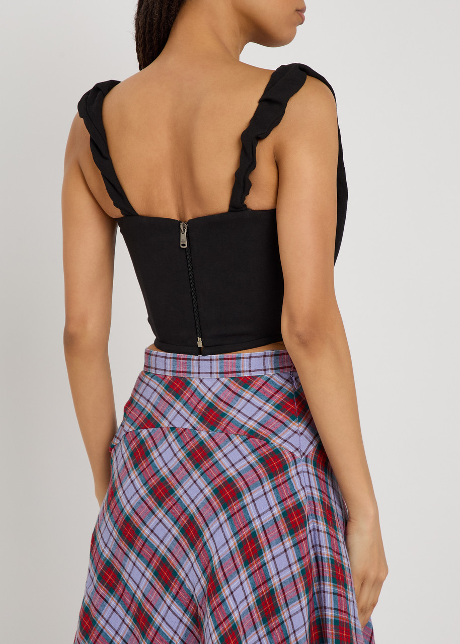 VIVIENNE WESTWOOD Sunday draped woven corset top | Harvey Nichols