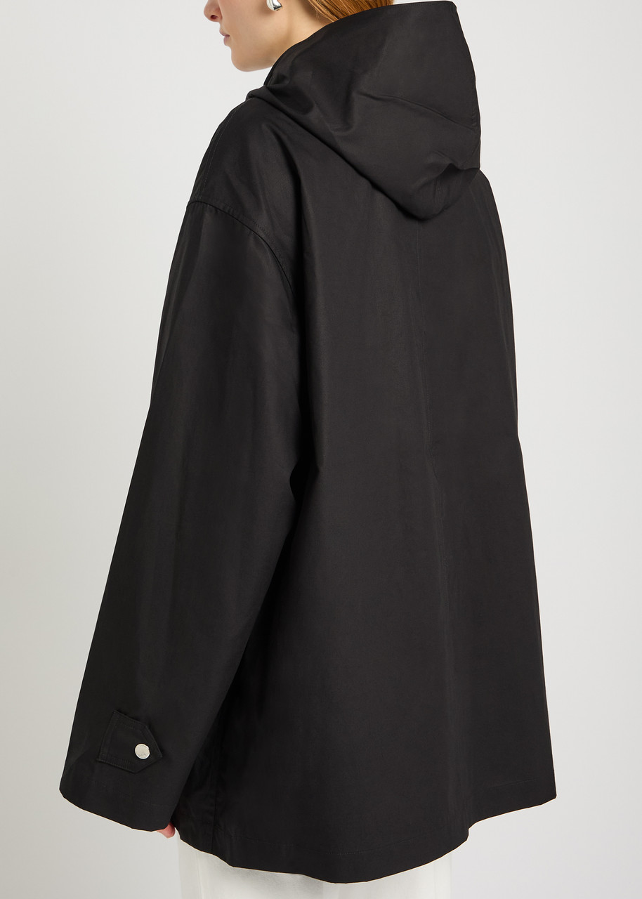 TOTEME Hooded scarf-effect cotton jacket | Harvey Nichols