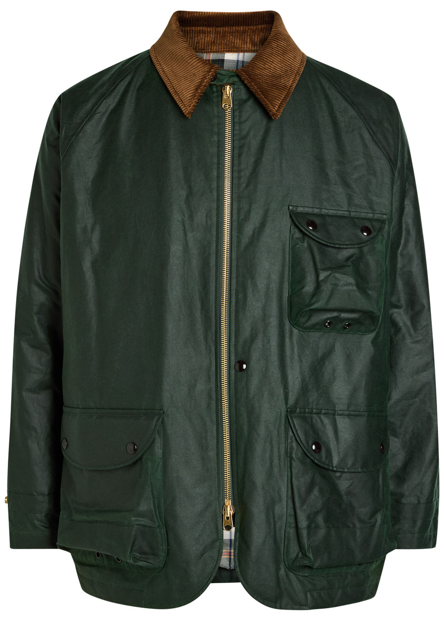 DRAKE'S Patch pocket waxed quilted jacket | Harvey Nichols