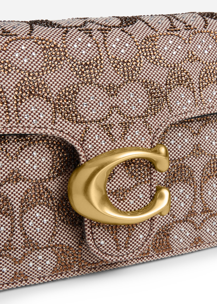 COACH Tabby 26 crystal-embellished jacquard shoulder bag | Harvey