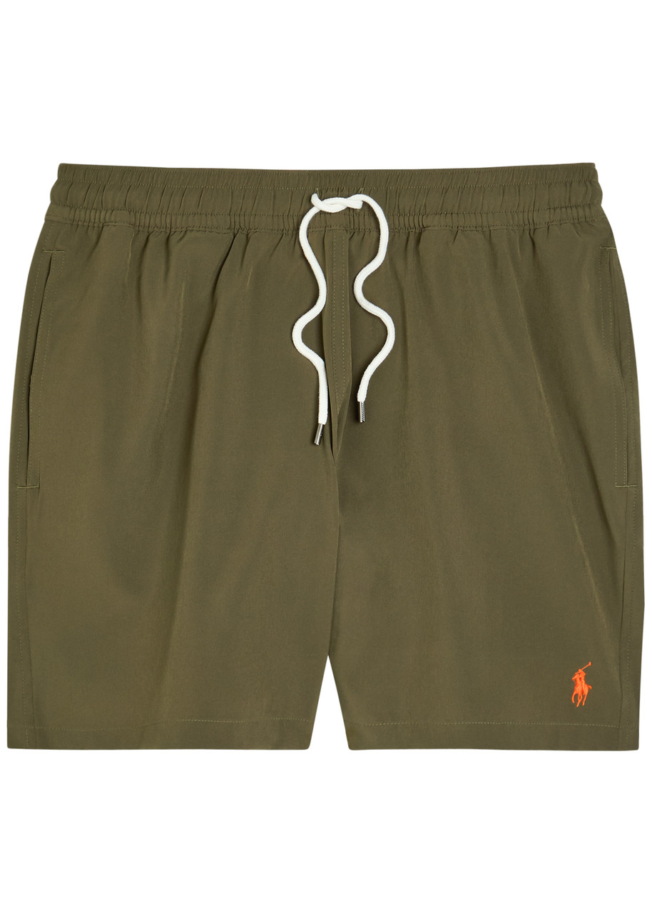 POLO RALPH LAUREN Traveler logo-embroidered woven swim shorts