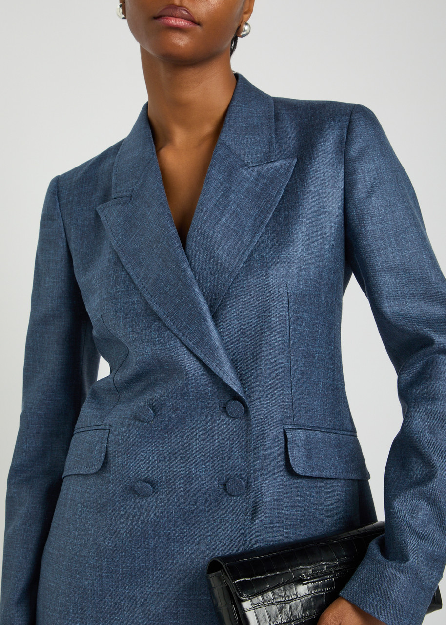 GABRIELA HEARST Angela double-breasted wool and silk-blend blazer