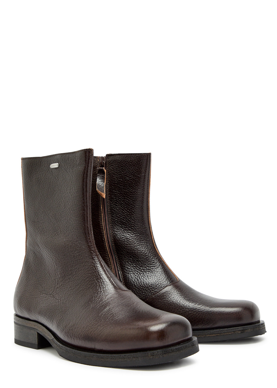 OUR LEGACY Camion grained leather ankle boots | Harvey Nichols
