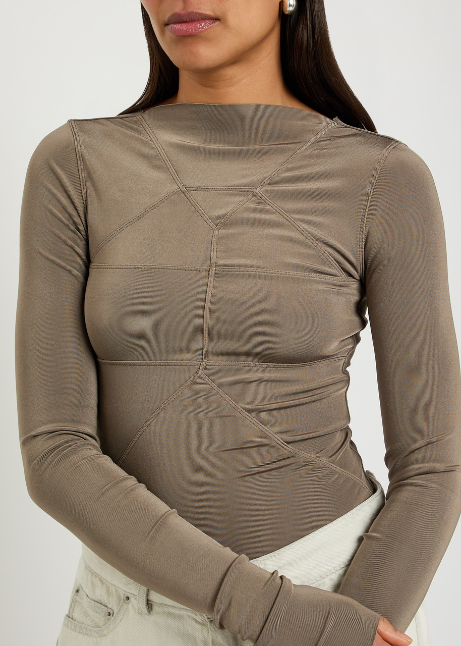 RICK OWENS Temple stretch-jersey top | Harvey Nichols