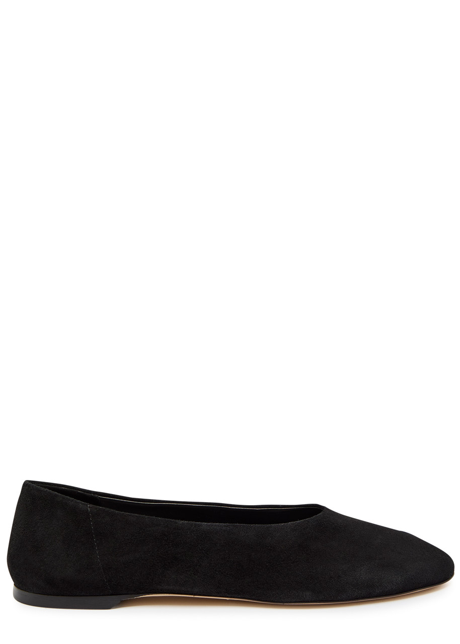 TOTEME Suede ballet flats | Harvey Nichols