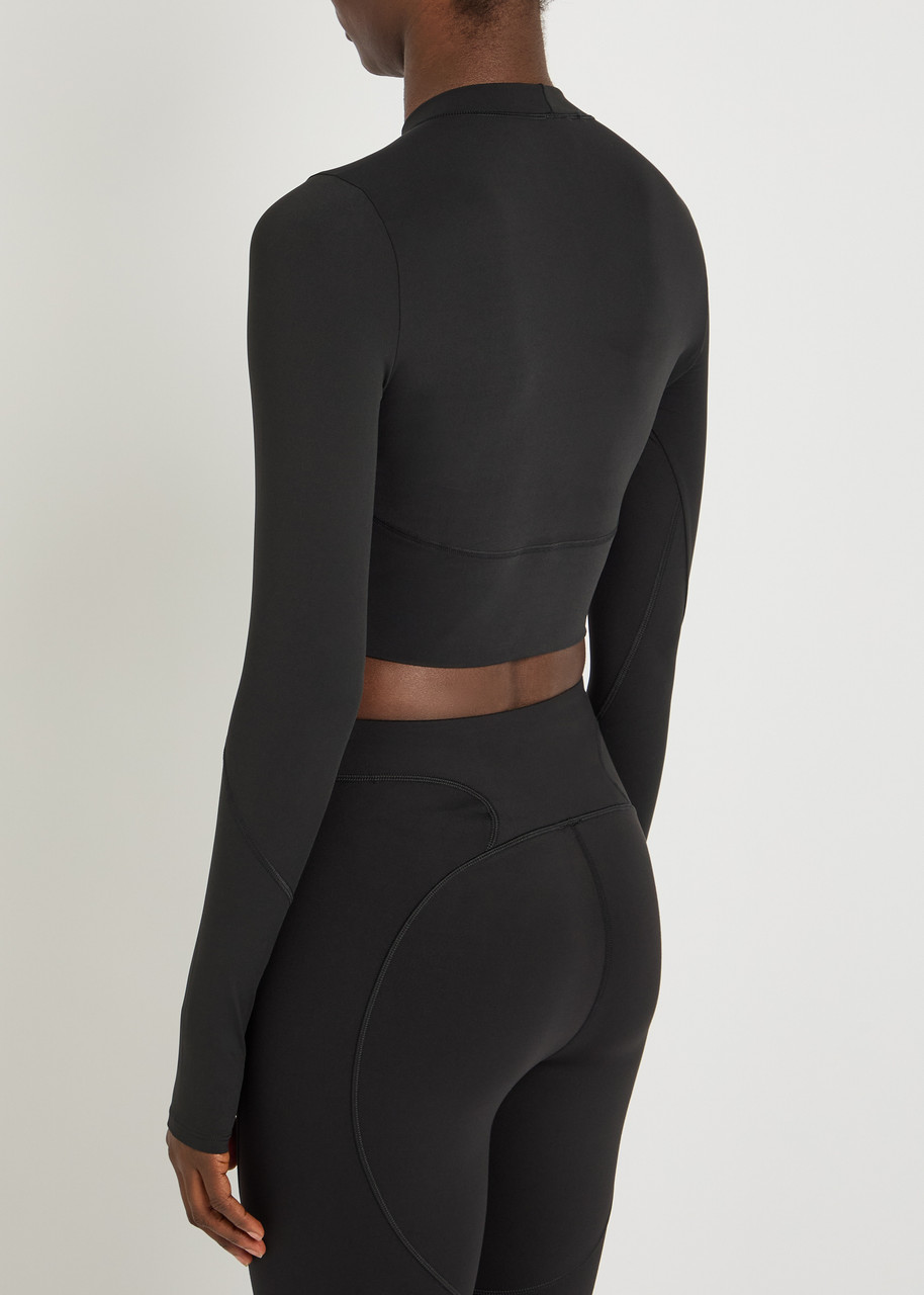ADIDAS X STELLA MCCARTNEY Training cropped stretch-jersey top
