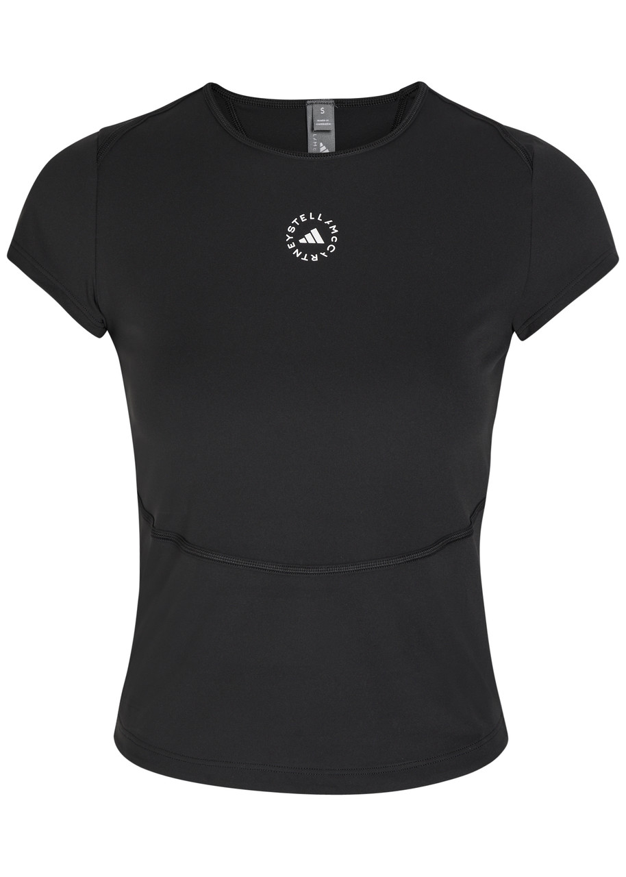 ADIDAS X STELLA MCCARTNEY Training logo stretch-jersey T-shirt