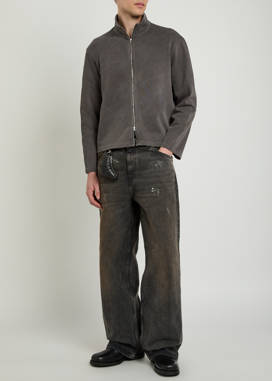 OUR LEGACY Shrunken zip-through cotton-knit jumper | Harvey Nichols