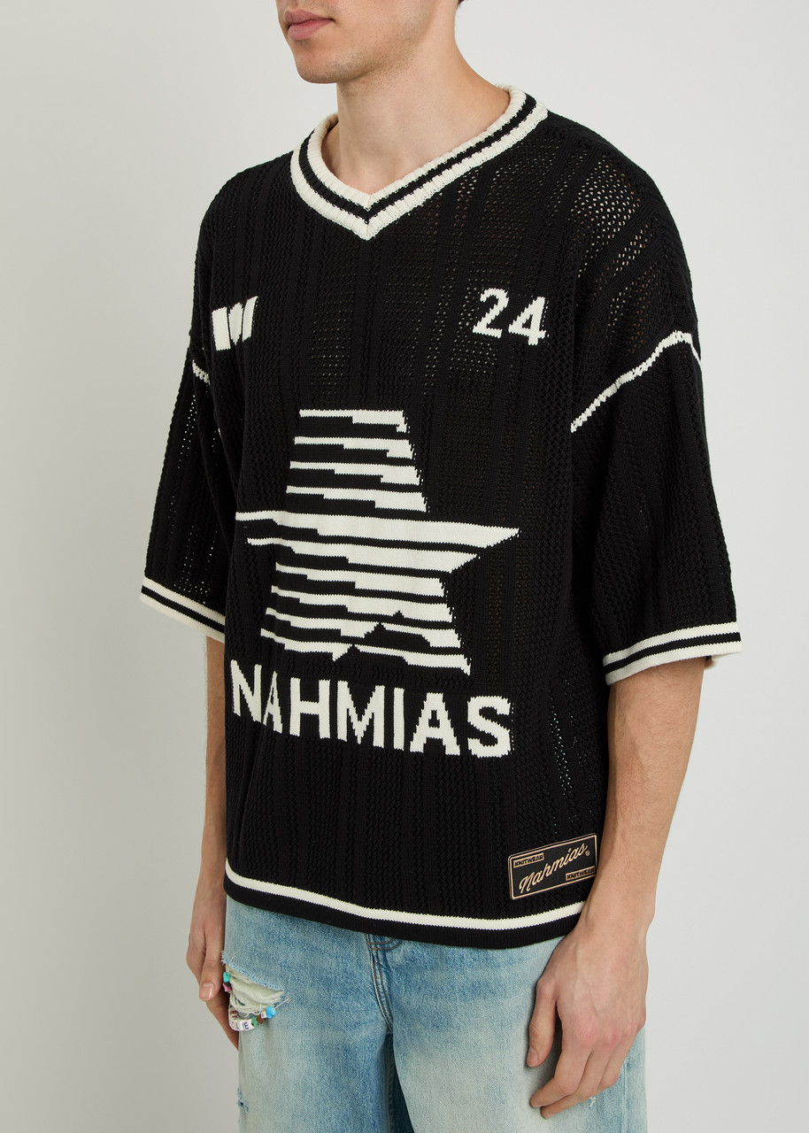 NAHMIAS Knit Star cotton-knit football T-shirt | Harvey Nichols