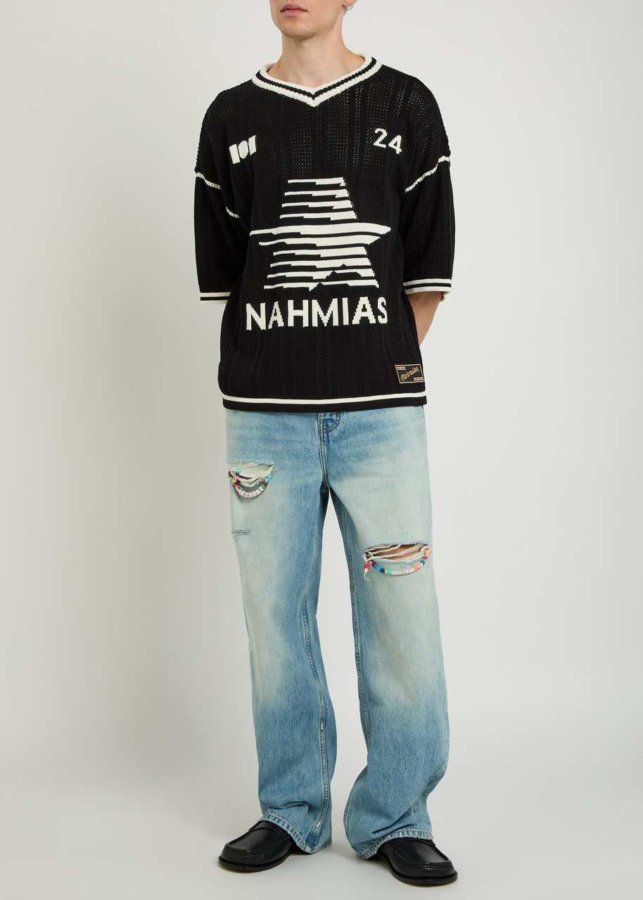 NAHMIAS Knit Star cotton-knit football T-shirt | Harvey Nichols