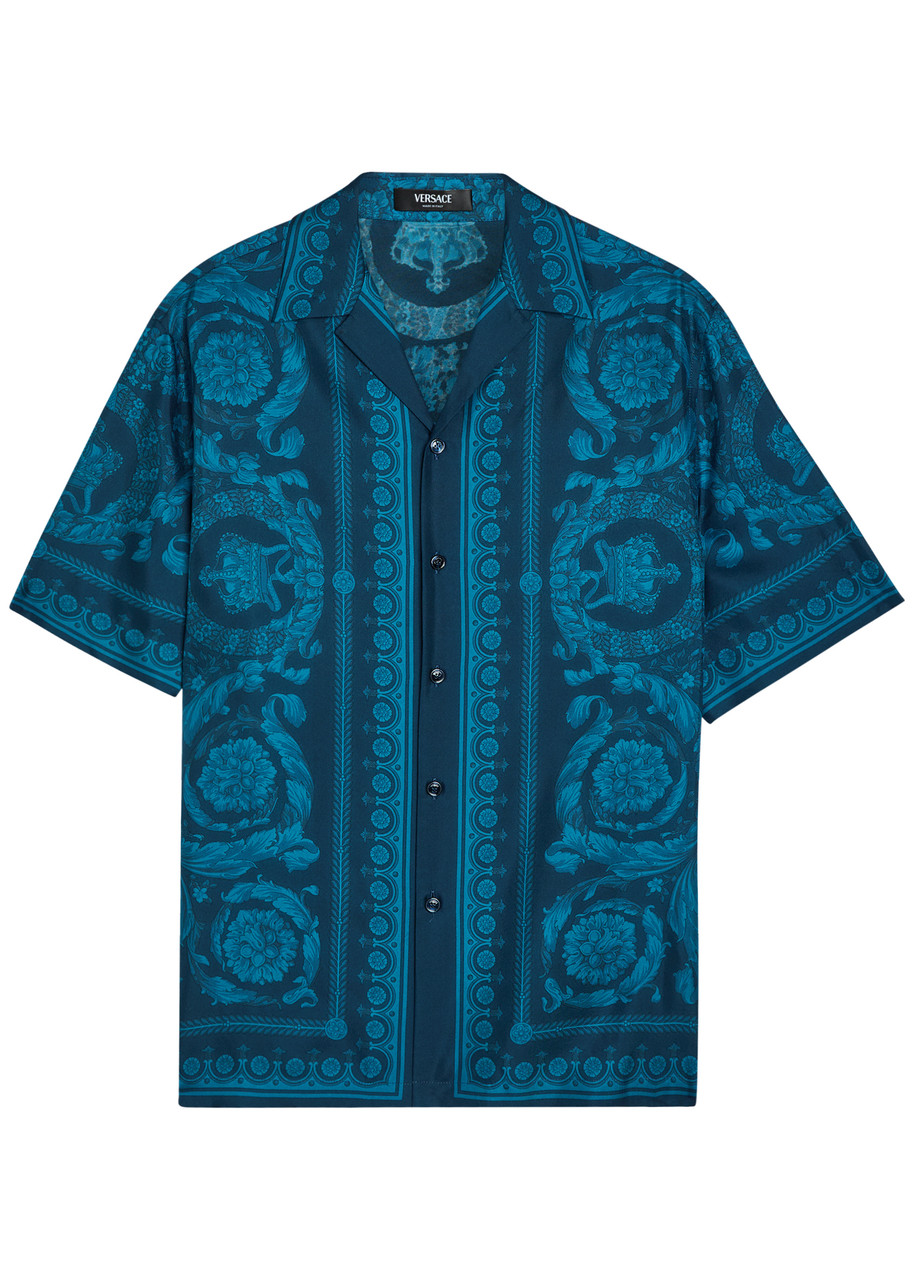 VERSACE Printed silk shirt | Harvey Nichols