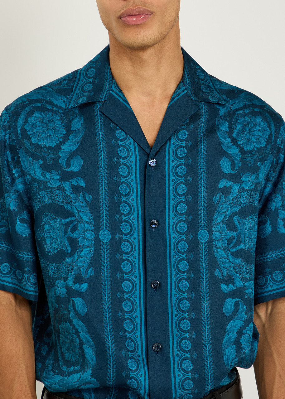 VERSACE Printed silk shirt | Harvey Nichols