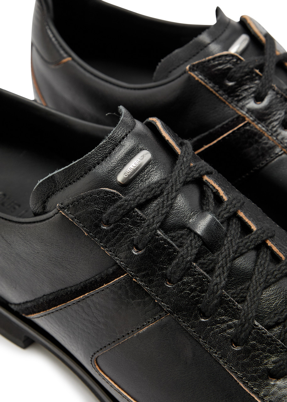 OUR LEGACY Ten Pin panelled leather shoes | Harvey Nichols