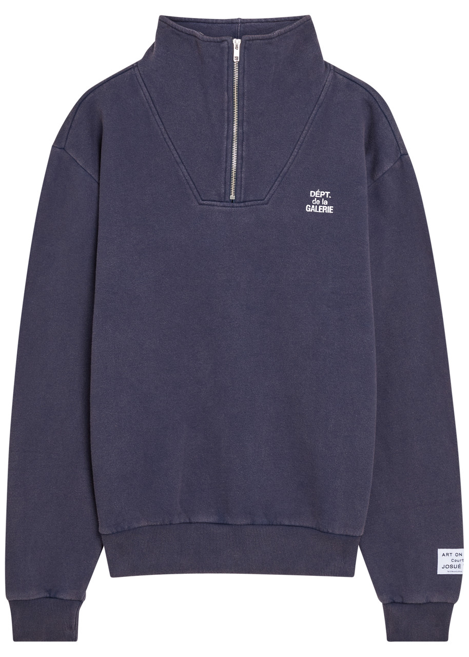 GALLERY DEPT. Logo half-zip cotton sweatshirt | Harvey Nichols