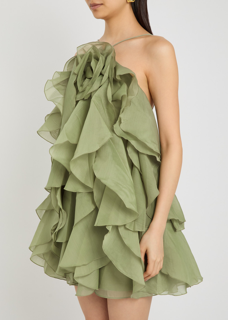 AJE Pandorea ruffled chiffon mini dress | Harvey Nichols AJE Pandorea ruffled chiffon mini dress | Harvey Nichols