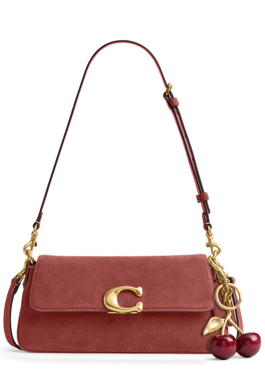 未使用級✨COACH wool accessory porch shoulder COACH Jet suede shoulder bag | Harvey Nichols