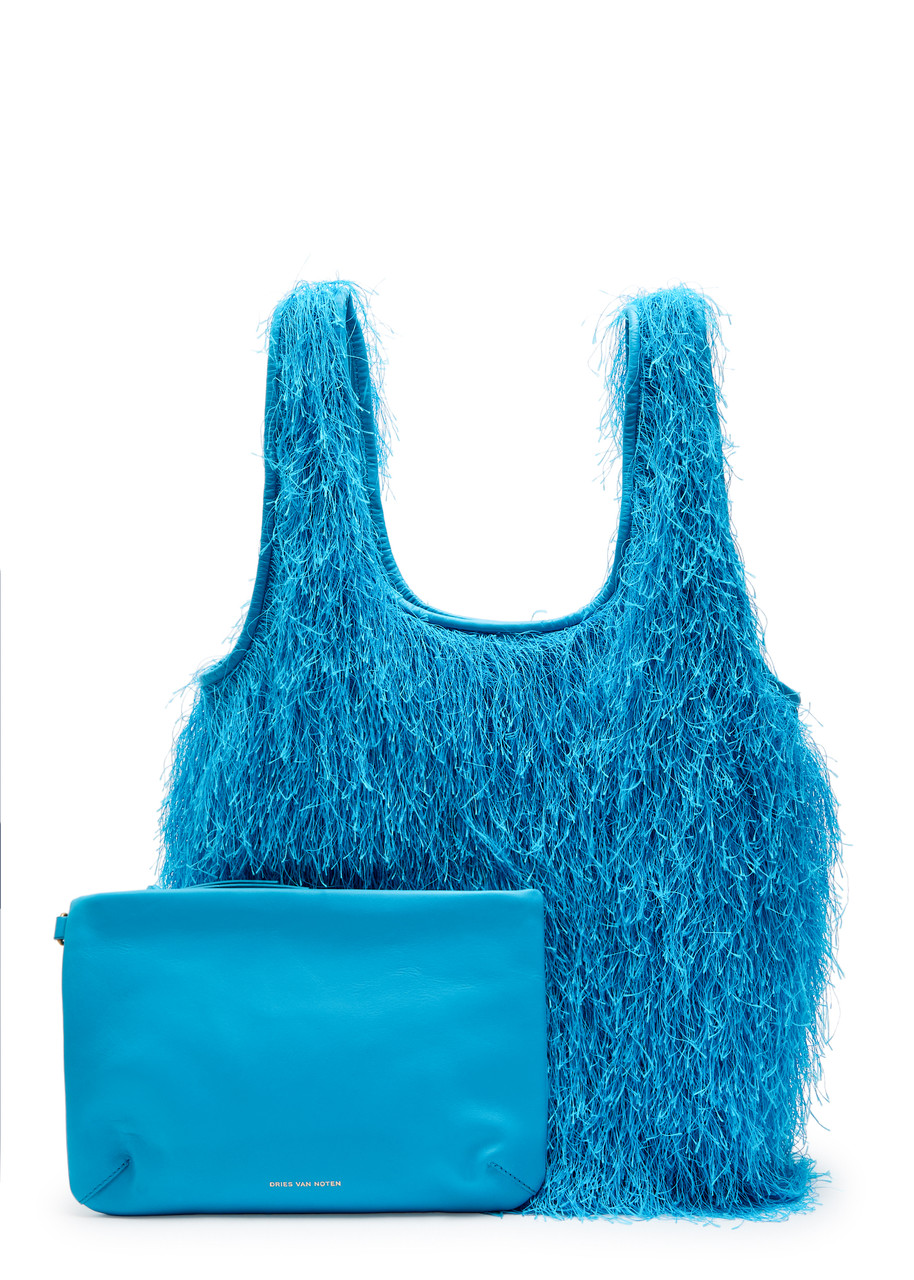 DRIES VAN NOTEN Fringed leather tote bag | Harvey Nichols