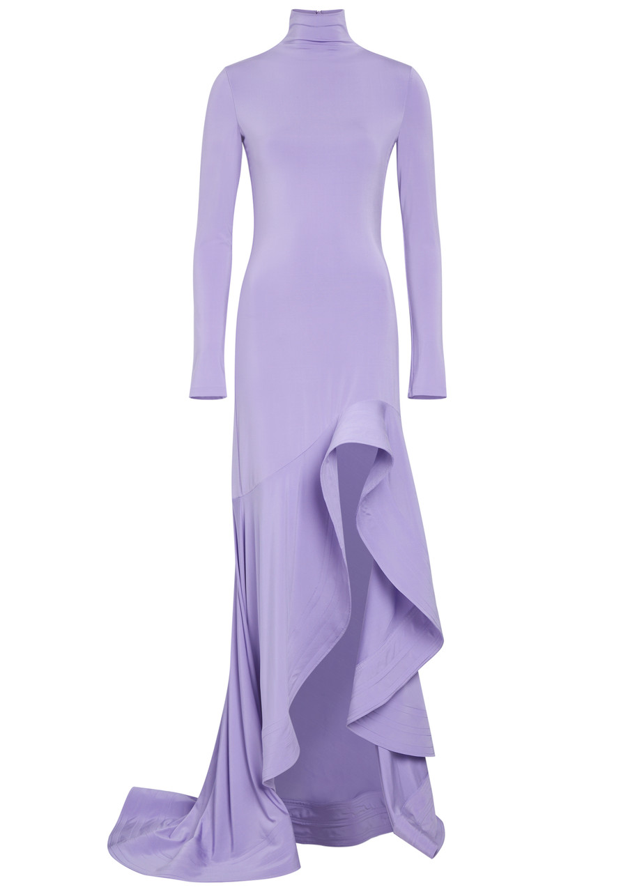 STELLA MCCARTNEY Cascading stretch-jersey mini dress | Harvey Nichols